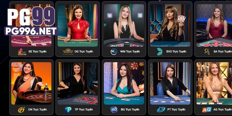 Top 3 sảnh quốc tế ăn khách tại Casino PG99 hiện nay